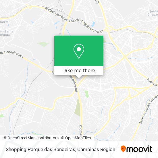 Shopping Parque das Bandeiras map