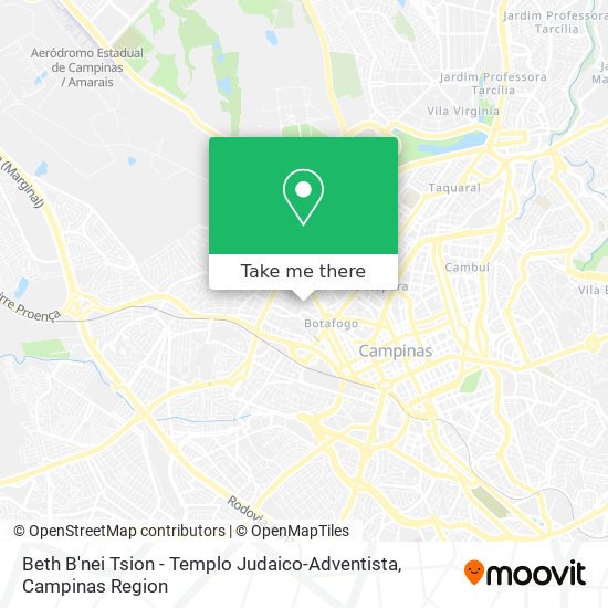 Mapa Beth B'nei Tsion - Templo Judaico-Adventista