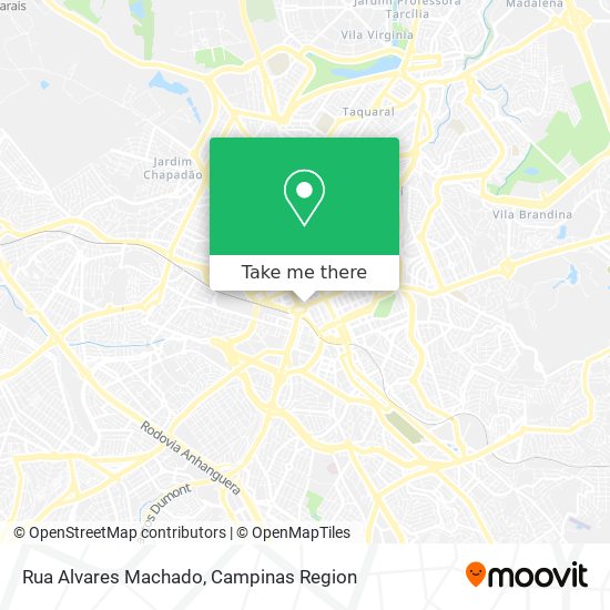 Mapa Rua Alvares Machado