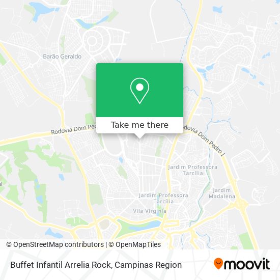 Buffet Infantil Arrelia Rock map