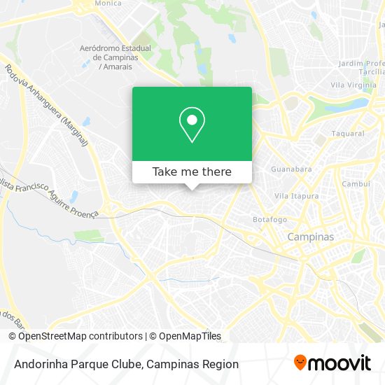 Andorinha Parque Clube map