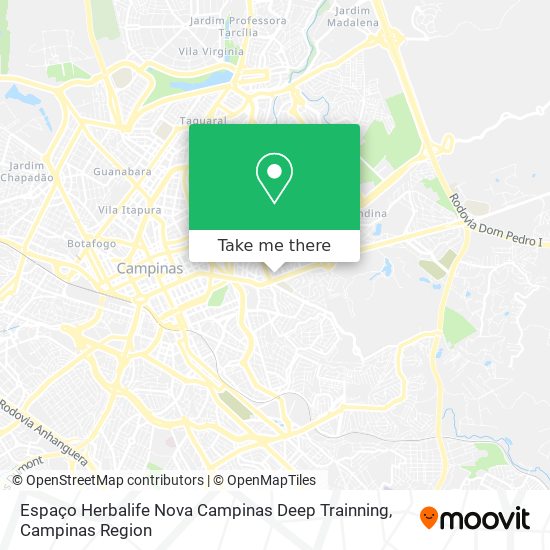 Espaço Herbalife Nova Campinas Deep Trainning map