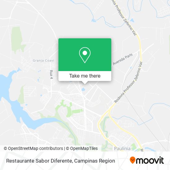 Mapa Restaurante Sabor Diferente