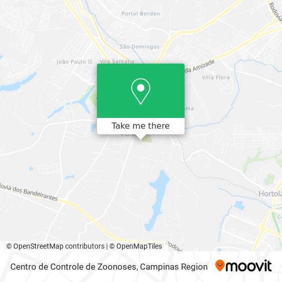 Centro de Controle de Zoonoses map