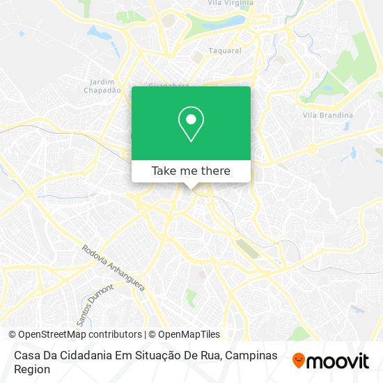 Casa Da Cidadania Em Situação De Rua map