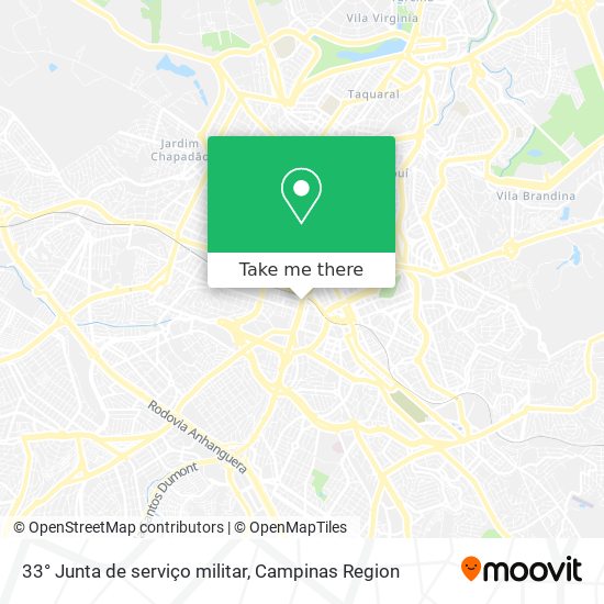 33° Junta de serviço militar map