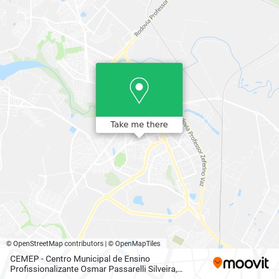 CEMEP - Centro Municipal de Ensino Profissionalizante Osmar Passarelli Silveira map