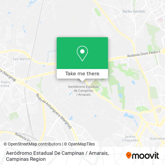 Aeródromo Estadual De Campinas / Amarais map