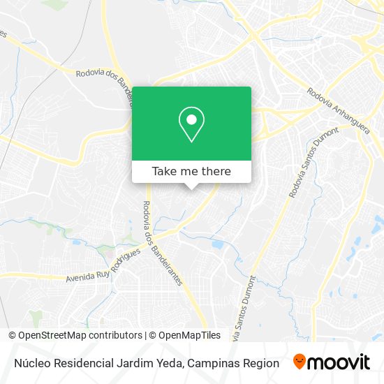 Núcleo Residencial Jardim Yeda map