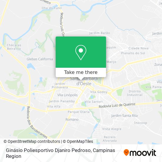 Ginásio Poliesportivo Djaniro Pedroso map