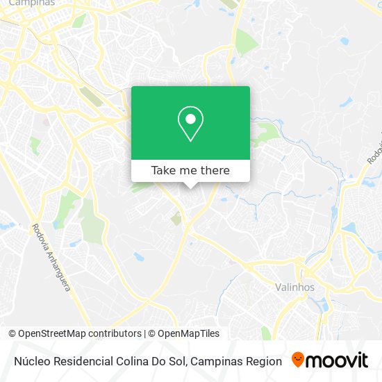 Núcleo Residencial Colina Do Sol map