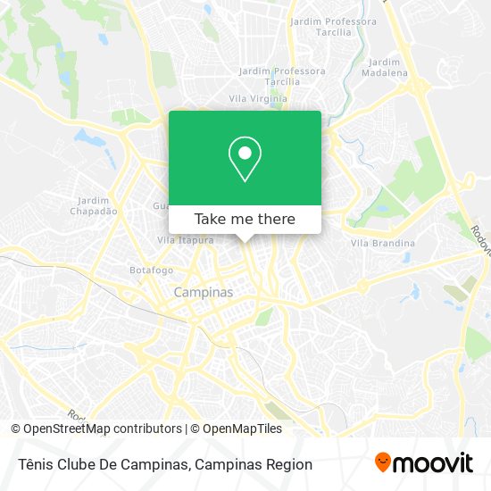 Tênis Clube De Campinas map