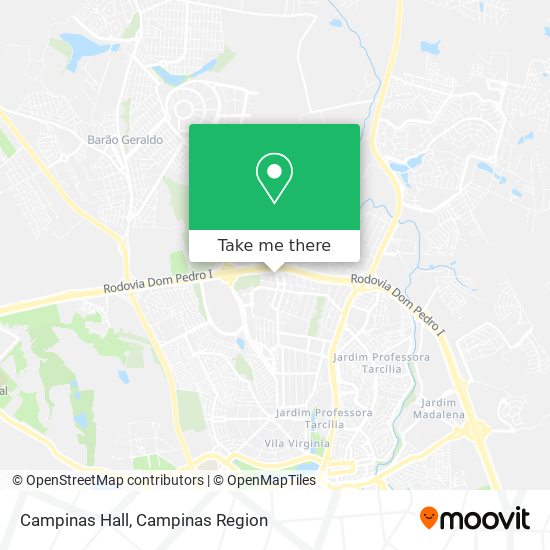 Campinas Hall map