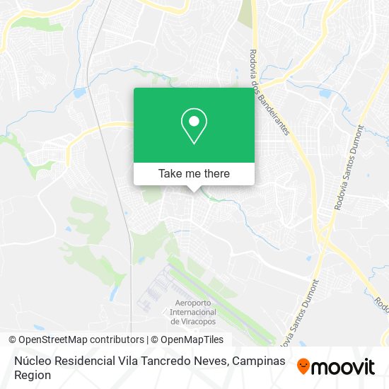 Núcleo Residencial Vila Tancredo Neves map