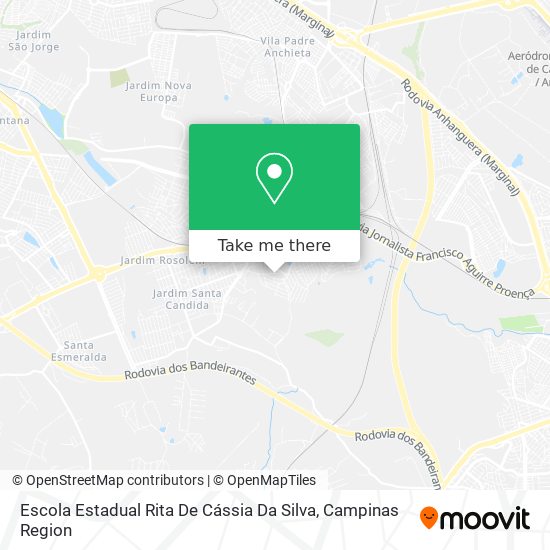 Mapa Escola Estadual Rita De Cássia Da Silva