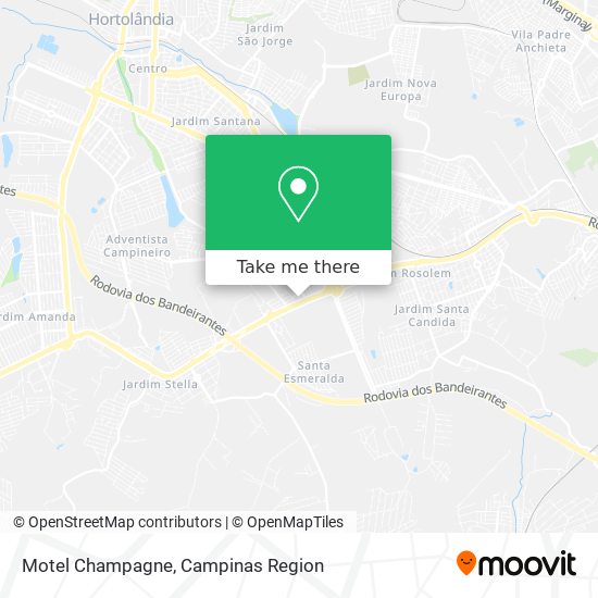 Motel Champagne map