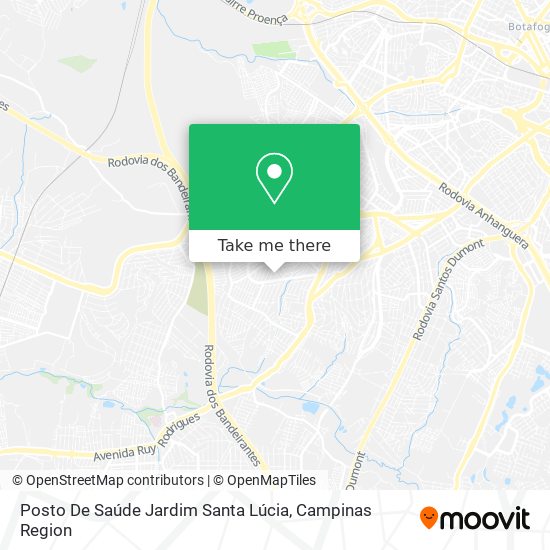 Mapa Posto De Saúde Jardim Santa Lúcia