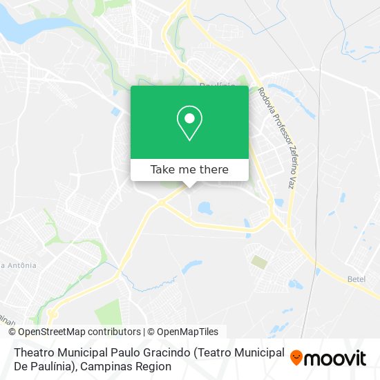 Theatro Municipal Paulo Gracindo (Teatro Municipal De Paulínia) map