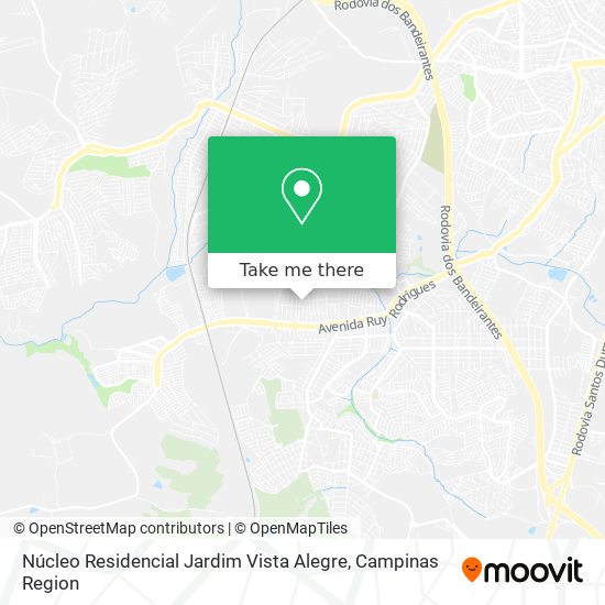 Núcleo Residencial Jardim Vista Alegre map