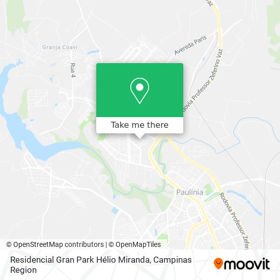 Mapa Residencial Gran Park Hélio Miranda