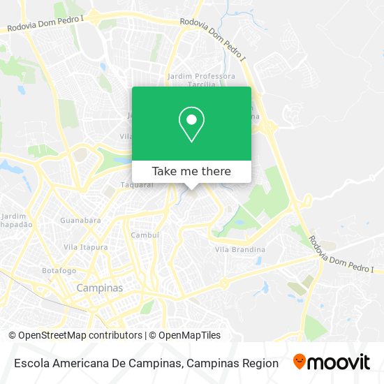 Mapa Escola Americana De Campinas