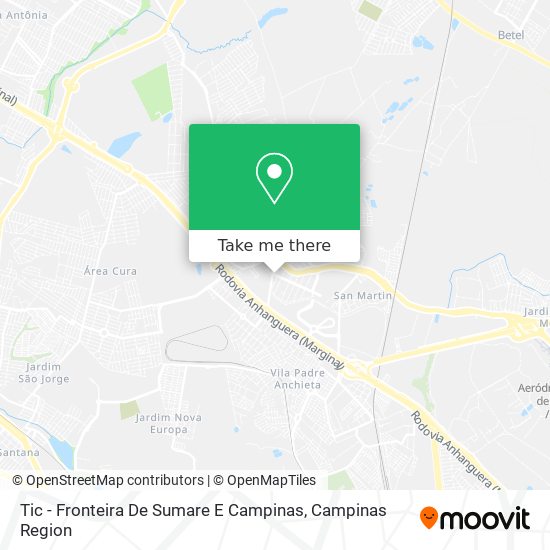 Mapa Tic - Fronteira De Sumare E Campinas