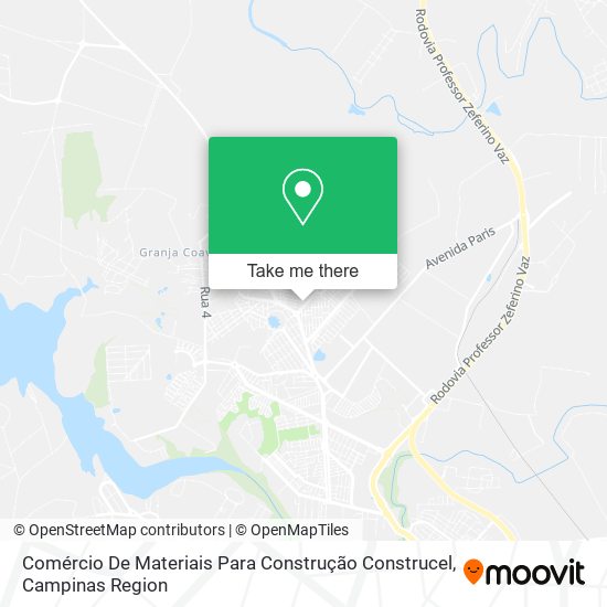 Mapa Comércio De Materiais Para Construção Construcel