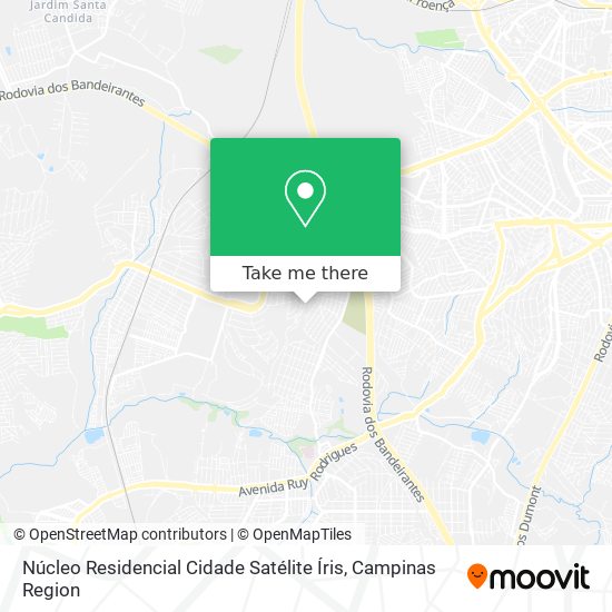 Núcleo Residencial Cidade Satélite Íris map