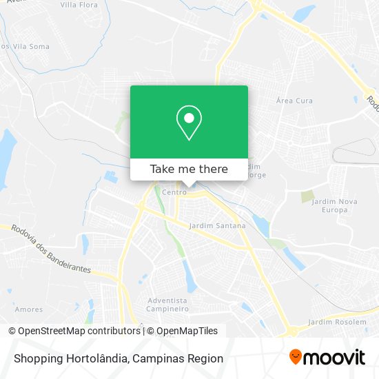 Mapa Shopping Hortolândia
