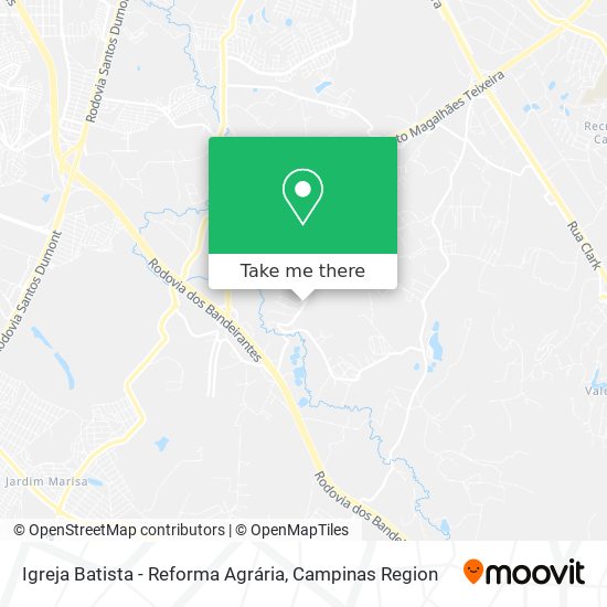 Igreja Batista - Reforma Agrária map