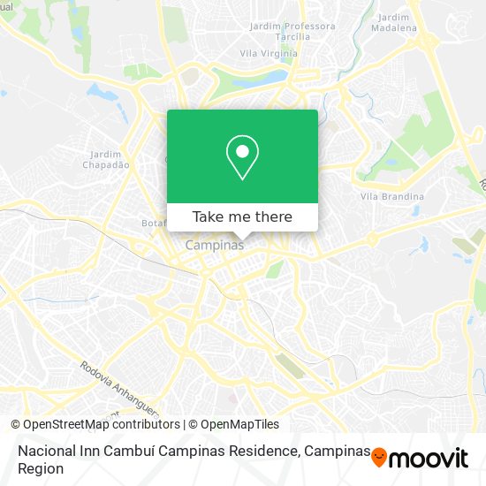 Mapa Nacional Inn Cambuí Campinas Residence