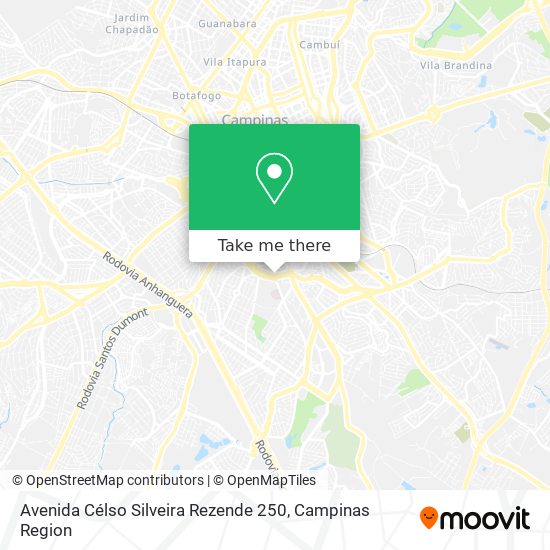 Mapa Avenida Célso Silveira Rezende 250