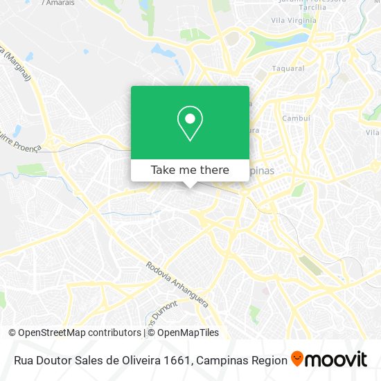Mapa Rua Doutor Sales de Oliveira 1661