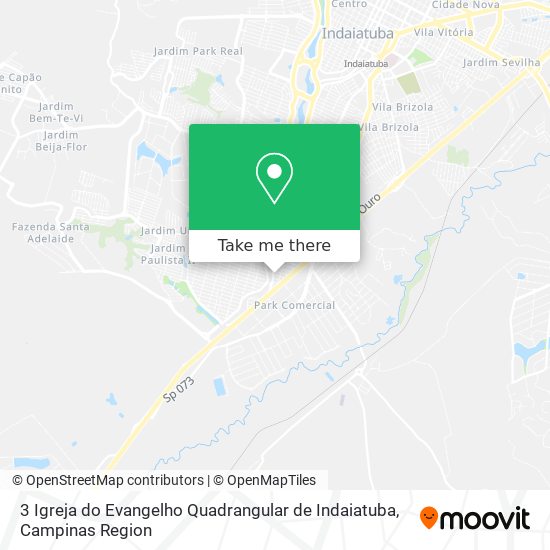 Mapa 3 Igreja do Evangelho Quadrangular de Indaiatuba