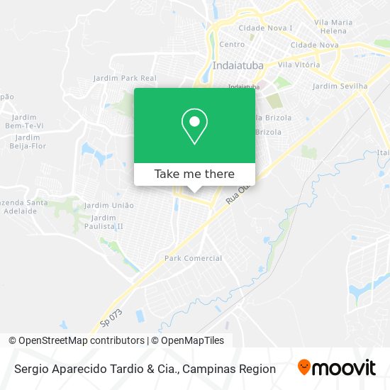 Sergio Aparecido Tardio & Cia. map