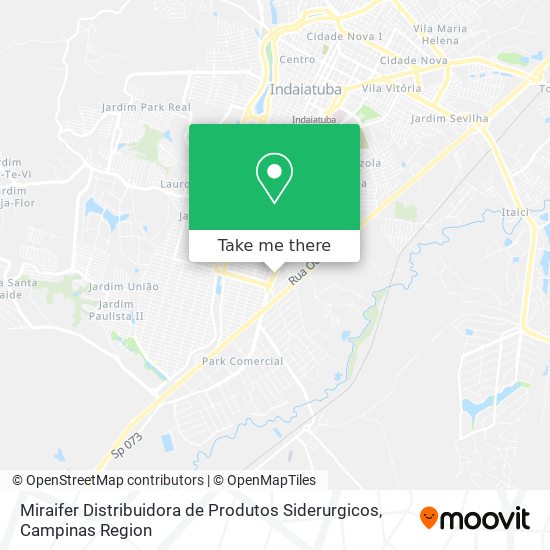 Miraifer Distribuidora de Produtos Siderurgicos map