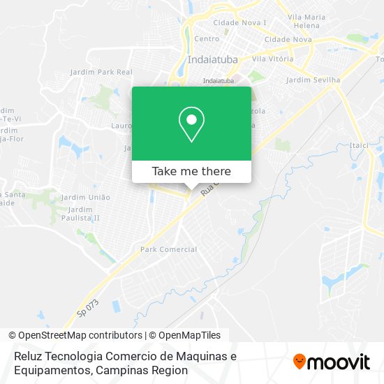 Mapa Reluz Tecnologia Comercio de Maquinas e Equipamentos