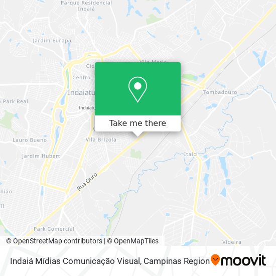 Indaiá Mídias Comunicação Visual map