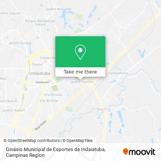 Ginásio Municipal de Esportes de Indaiatuba map