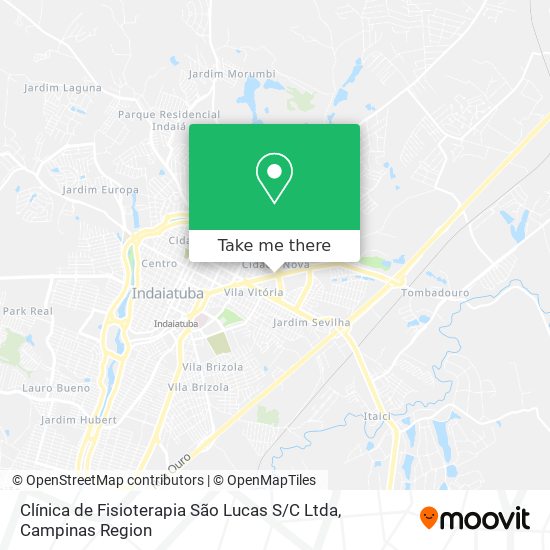 Mapa Clínica de Fisioterapia São Lucas S / C Ltda