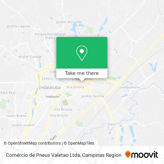 Comércio de Pneus Valetao Ltda map