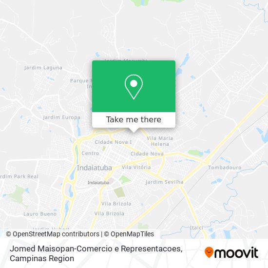 Mapa Jomed Maisopan-Comercio e Representacoes