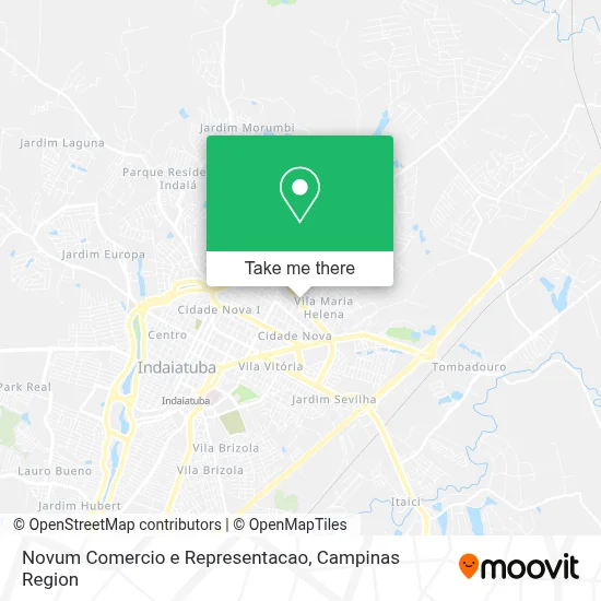 Novum Comercio e Representacao map