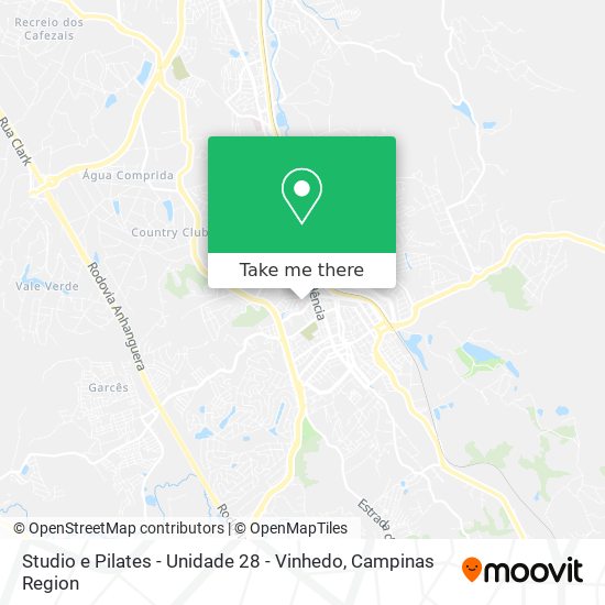 Studio e Pilates - Unidade 28 - Vinhedo map