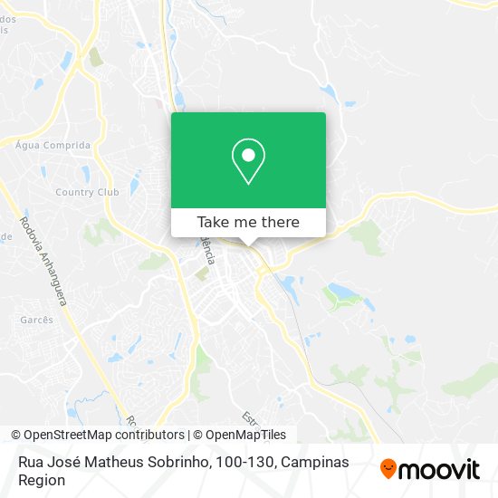 Rua José Matheus Sobrinho, 100-130 map