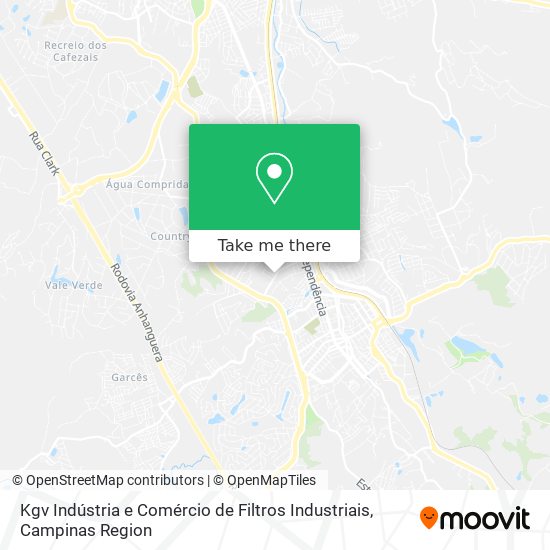 Kgv Indústria e Comércio de Filtros Industriais map