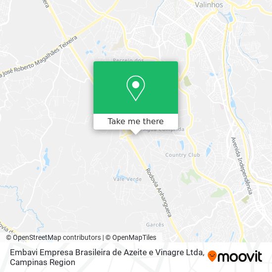 Embavi Empresa Brasileira de Azeite e Vinagre Ltda map