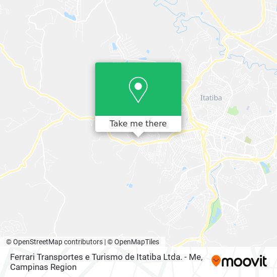 Mapa Ferrari Transportes e Turismo de Itatiba Ltda. - Me