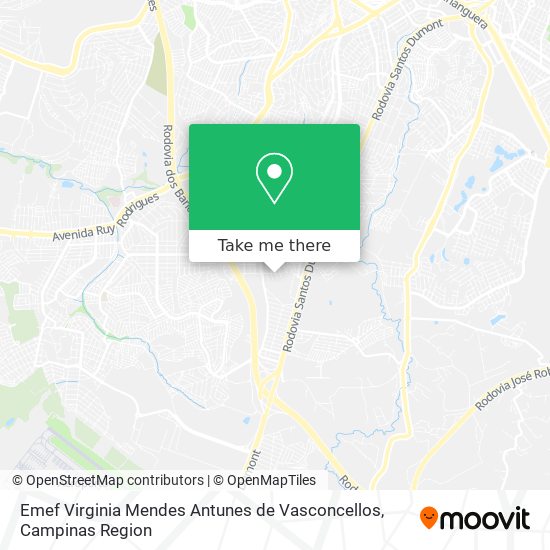 Mapa Emef Virginia Mendes Antunes de Vasconcellos