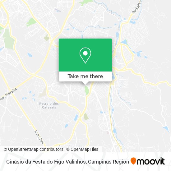 Ginásio da Festa do Figo Valinhos map